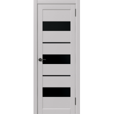 Дверь межкомнатная Дубрава Сибирь Foret light ПАРАЛЛЕЛЬ серая, стекло черное Дверь межкомнатная Дубрава Сибирь Foret light ПАРАЛЛЕЛЬ серая, стекло черное